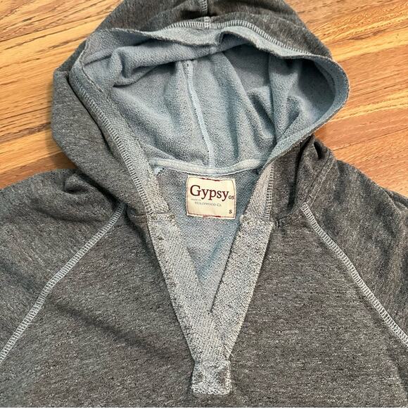 Gypsy 05 Women’s Gray Hoodie, Distressed, Lagenlook, Hooded, Size Small - Picture 4 of 12